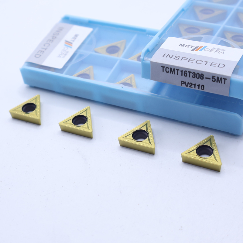 TCMT11 TCMT16 Đèn quay CNC tích cực với máy phá chip bán kết thúc 5MT, Đèn quay Cermet