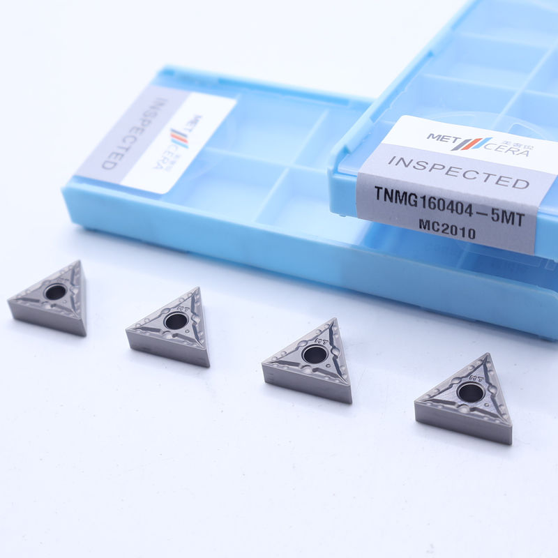 TNMG16 Chèn xoay CNC âm với 5MT máy phá chip bán kết thúc và TiCN Cermet để chống mòn
