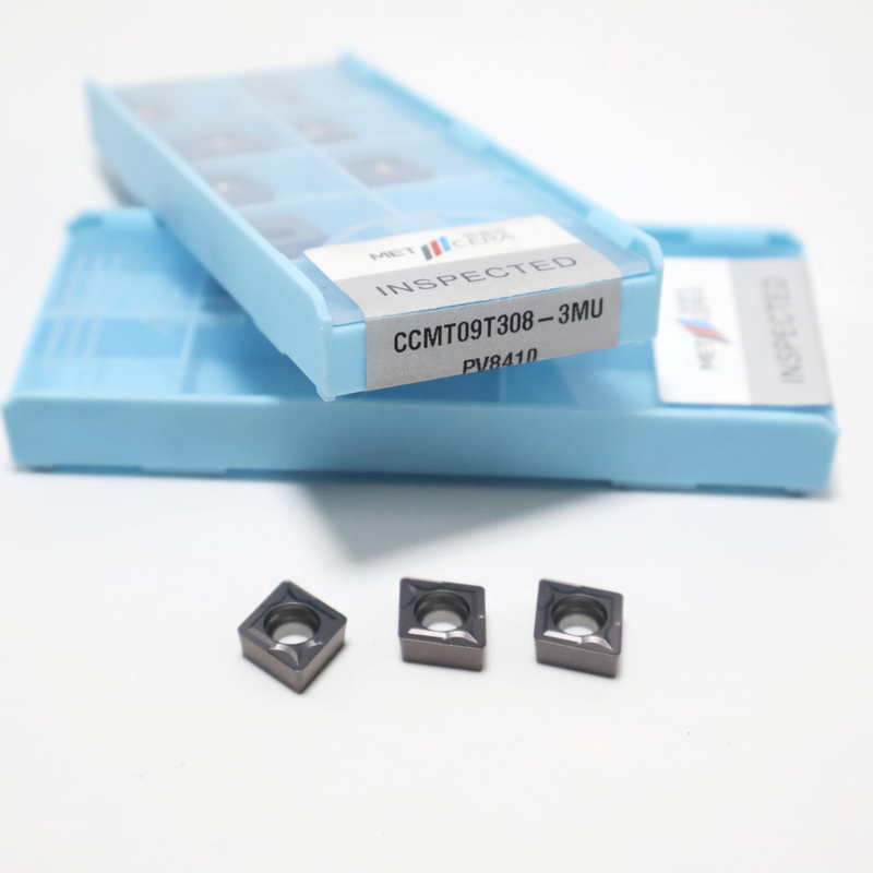 CCMT0602 CCMT09T3 CCMT1204 Mảnh tiện cacbua cho thép, thép không gỉ, Mảnh phủ PVD với chipbreaker 3MU
