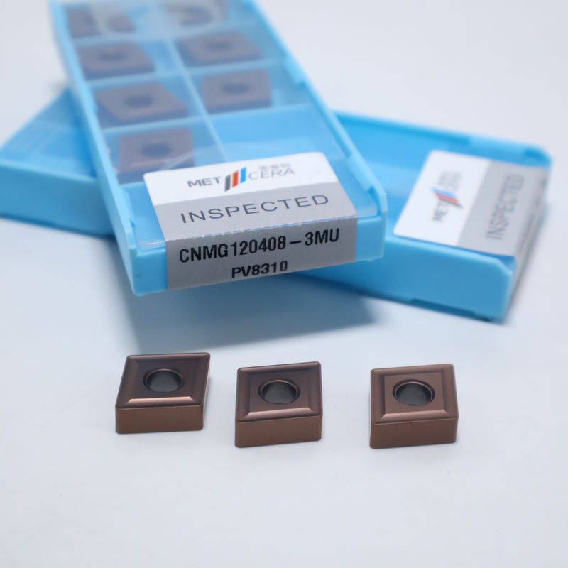 PV8310 lớp CNMG120404 CNMG120408 Carbide Turning Insert cho thép và thép không gỉ