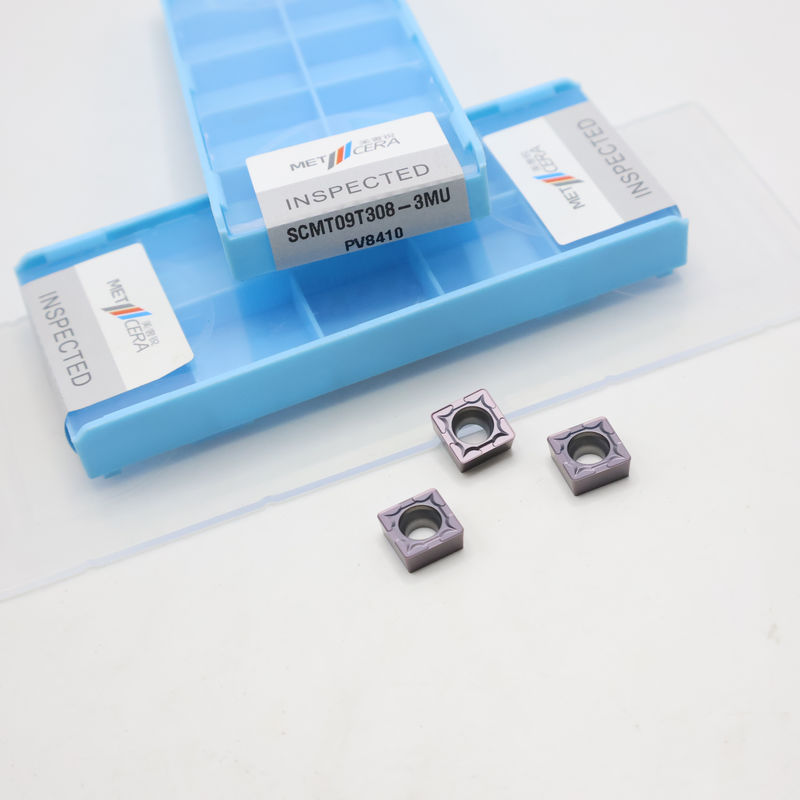 SCMT09T308 90 ° Carbide Quadrat quay chèn cho thép, thép không gỉ trong 3MU chipbreaker