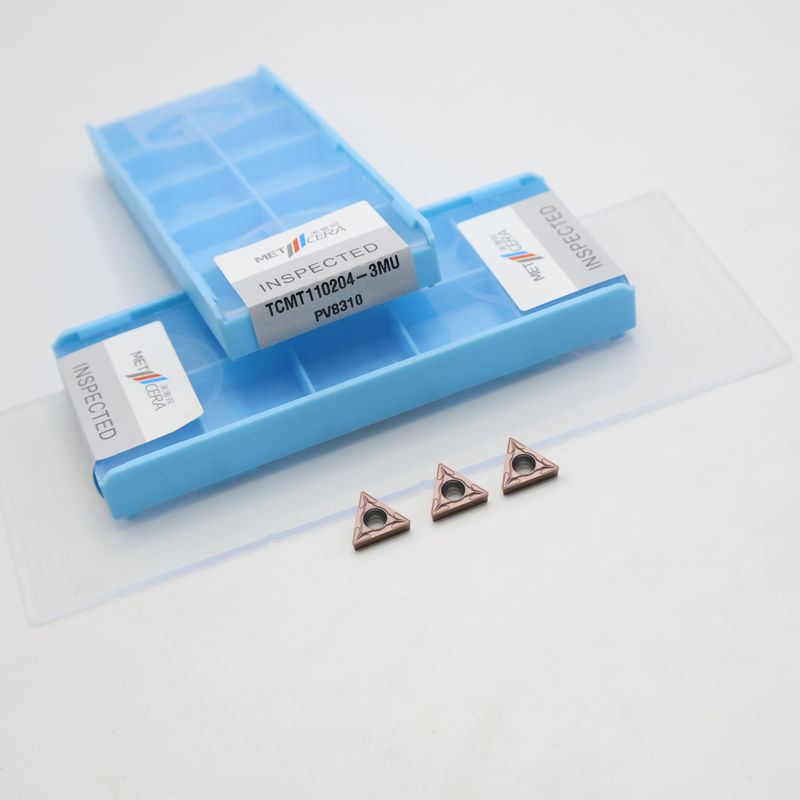 Ống đúc Carbide được phủ TCMT09 TCMT11 TCMT16 Ống đúc CNC dương tính với máy phá chip bán kết thúc 3MU