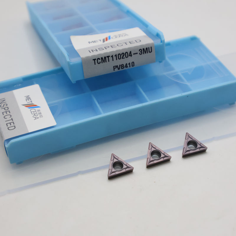 Ống đúc Carbide được phủ TCMT09 TCMT11 TCMT16 Ống đúc CNC dương tính với máy phá chip bán kết thúc 3MU