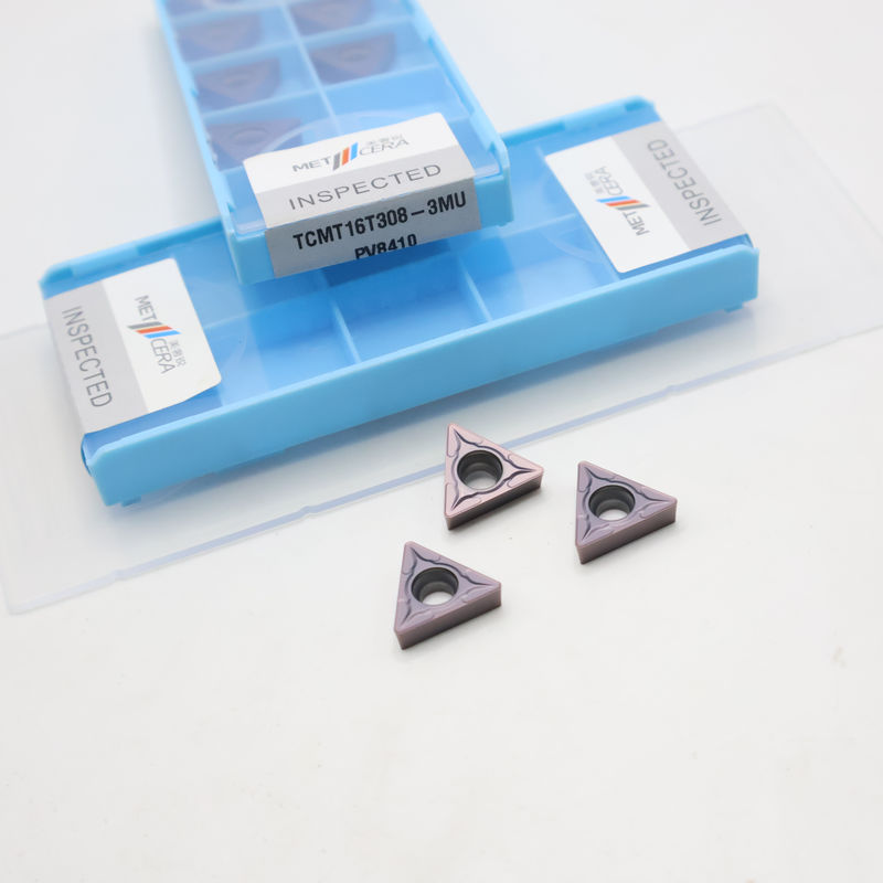 Ống đúc Carbide được phủ TCMT09 TCMT11 TCMT16 Ống đúc CNC dương tính với máy phá chip bán kết thúc 3MU