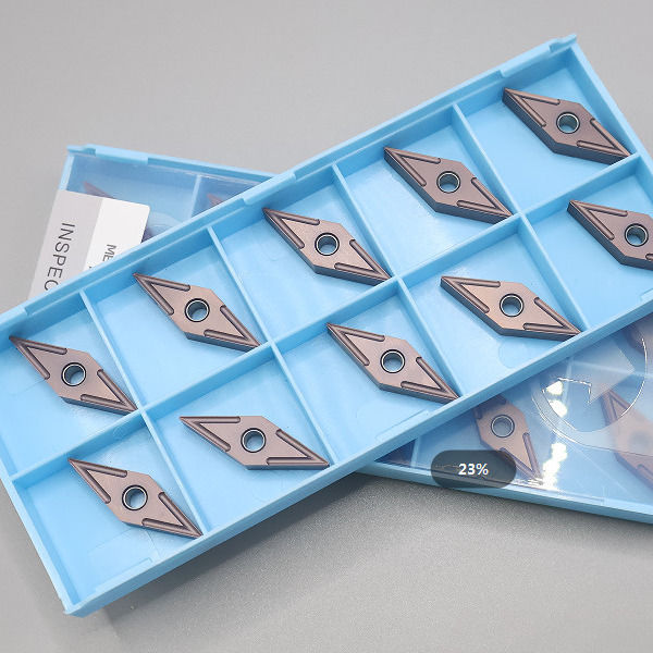 Mảnh tiện ngoài bằng cacbua có thể thay thế VNMG1604 Dùng cho dao tiện lỗ cắt thép không gỉ