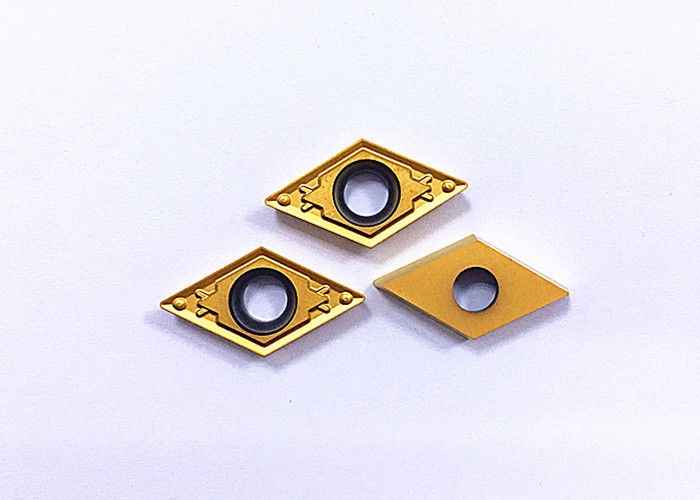 PVD Lớp phủ màu vàng bên ngoài xoay công cụ chèn cho máy quay DCMT11T304-HQ
