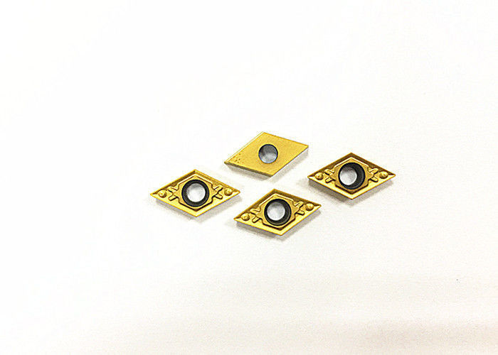 Công cụ quay CNC Cermet quay chèn màu vàng Kháng oxy hóa DCMT07 DCMT11